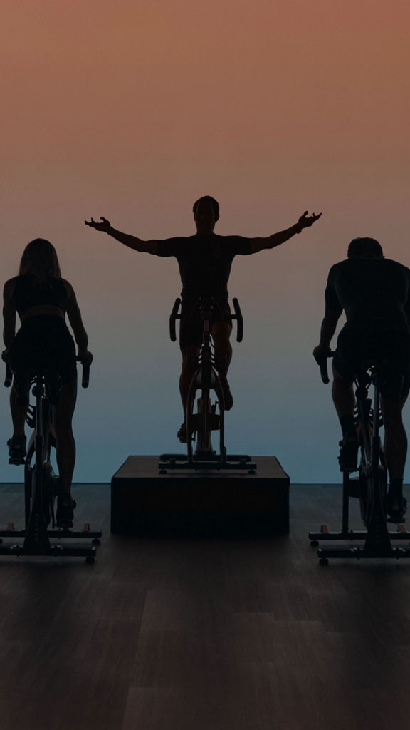 EDG spin class riding together
